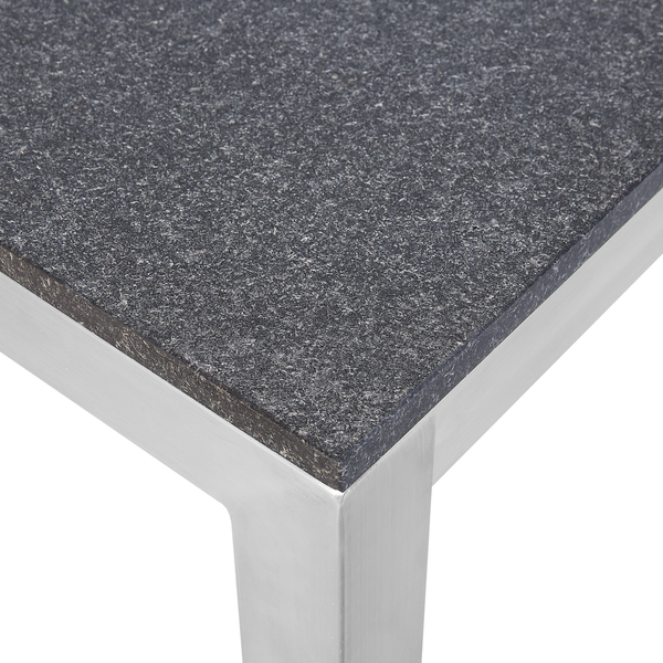 Gartentisch GROSSETO 180 cm 90 cm geflammter Granit Graphitgrau