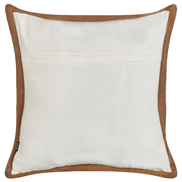 Dekokissen 2er Set IANTHE Baumwolle 45 x 45 cm Cremeweiß Ohne Muster