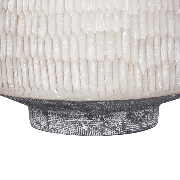 Blumenvase DEKSATI Keramik 32 cm Beige