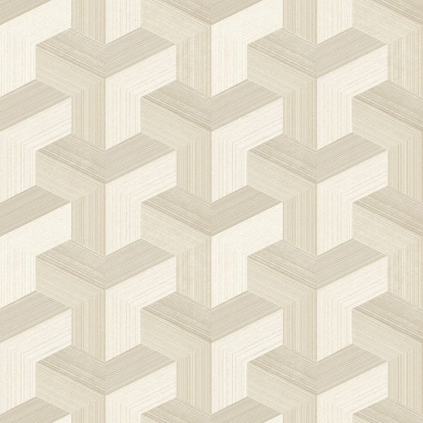 Origin Wallcoverings Tapete 3D-Muster Hellbeige - 50 x 900 cm - 348000