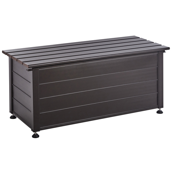Aufbewahrungsbox CAMPALTO Metall 113 cm 50 cm Dunkelbraun