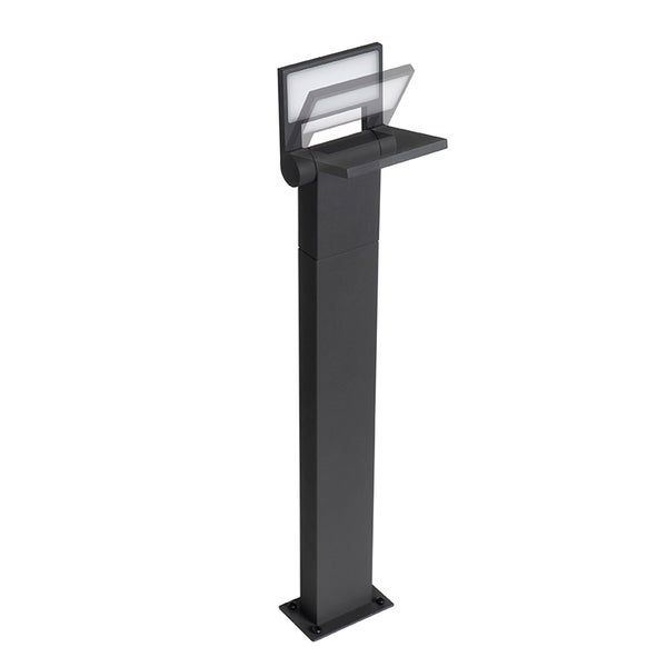Moderner Außenmast grau inkl. LED IP54 - Zane