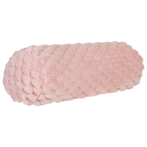 Dekokissen LINDEN Webpelz 22 x 60 cm Rosa Ohne Muster