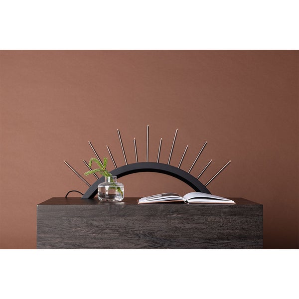 Björnrike Adventsleuchter elektrisch 13 Lichter schwarz. 55 X 6 X 30 cm