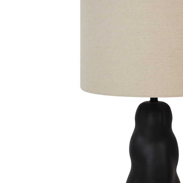 Tischlampe VILAR Keramik Schwarz