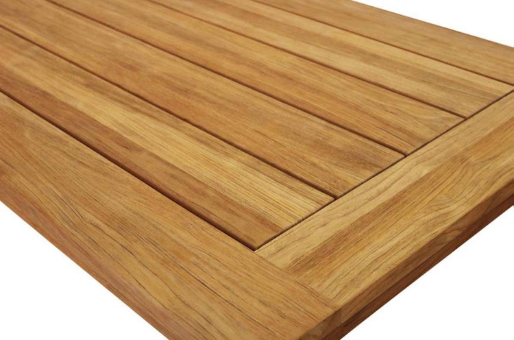 Teak Gartentisch Vintage 165 x 90 cm premium modern und wetterfest