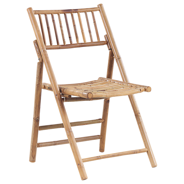 Bistro Set klappbar SAVELLETRI Bambusholz Braun