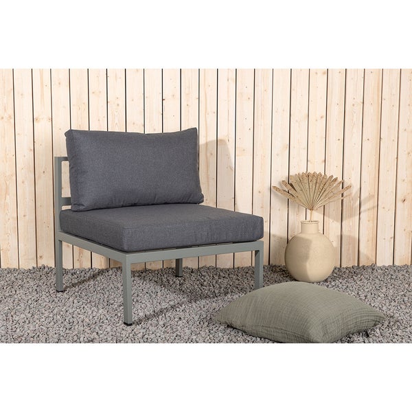 Copacabana Gartensofa Mittelsegment khaki. 70 X 74 X 65 cm