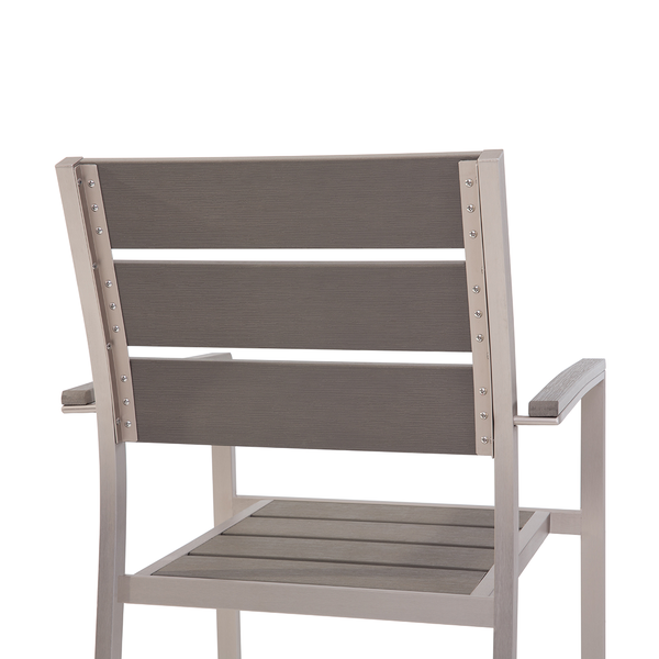 Gartenstuhl 6er Set VERNIO Grau