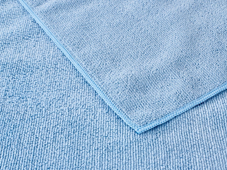 Nahaufnahme eines Mikrofasertuchs