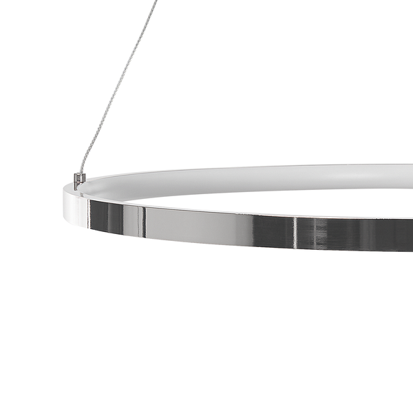 LED Hängeleuchte JORDAN Metall Silber