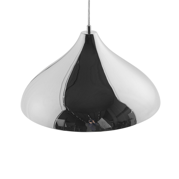 Hängeleuchte silber Kegelform ISKAR