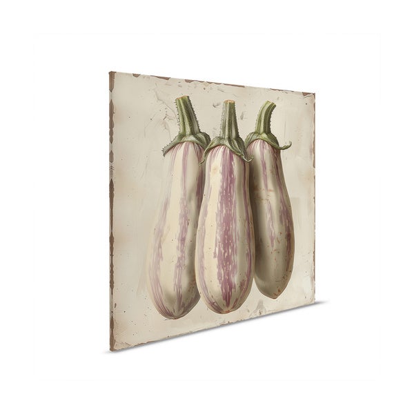 Dekoratives Wandbild mit Auberginenmotiv