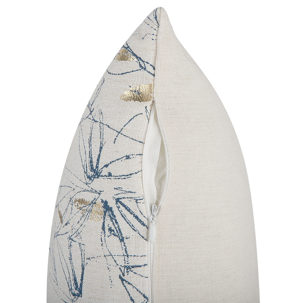 Dekokissen 2er Set ARBOR 45 x 45 cm Beige Blumenmuster