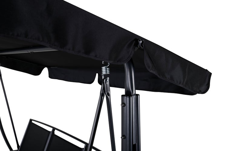 Madras hängendes Gartensofa 3 Pers. schwarz. 203 X 122 X 160 cm