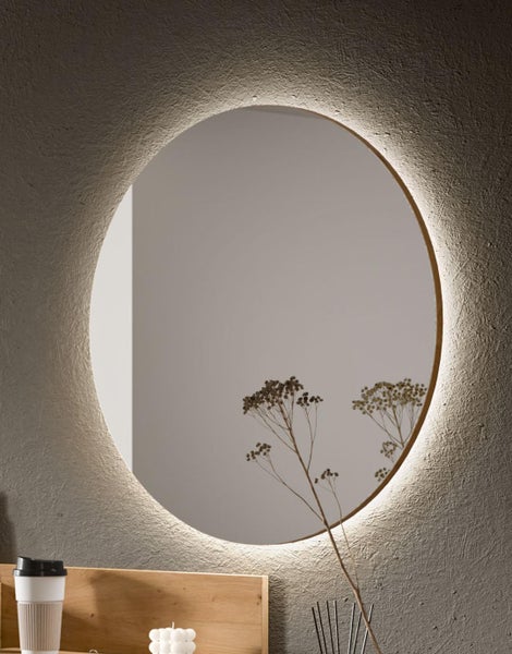 Runder Spiegel mit Beleuchtung