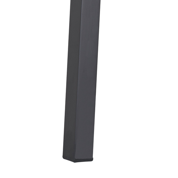 Gartentisch CANETTO 150 cm 90 cm Glas Schwarz