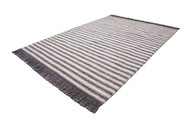 Kurzflor Teppich Sterling Natural / Anthrazit Boho, Modern 120 x 170 cm