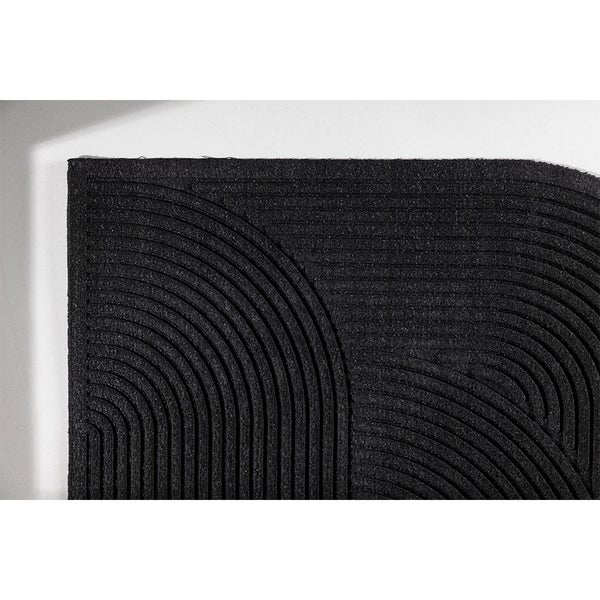 Valentino Fußmatte schwarz. 60 X 90 X 1 cm