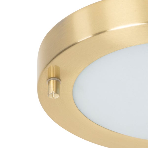 Moderne Deckenleuchte Gold 18 cm IP44 - Yuma