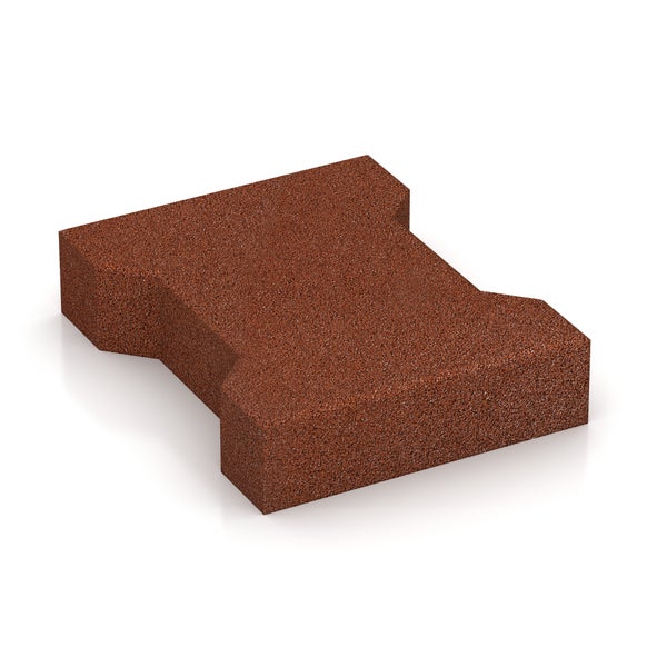 Einzelner Pflasterstein in Knochenform