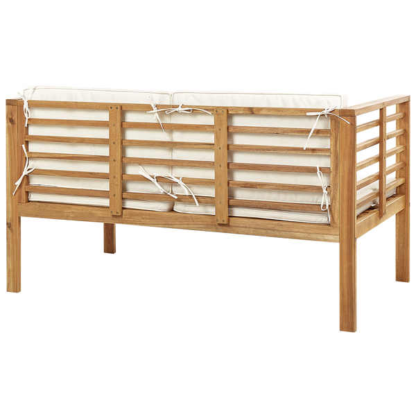 Gartensofa aus Holz mit Polster