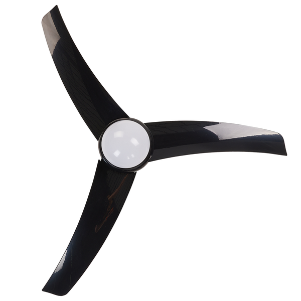 Deckenventilator mit Licht JIBOA mit Fernbedienung Schwarz