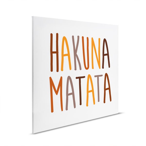 Leinwandbild mit dem Schriftzug Hakuna Matata