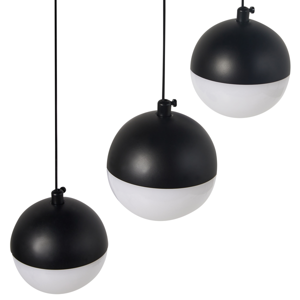 LED Hängeleuchte ANKOBRA Metall Schwarz