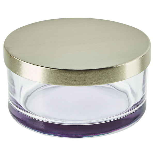 Badaccessoires Set 4-teilig TELMA Glas Violett