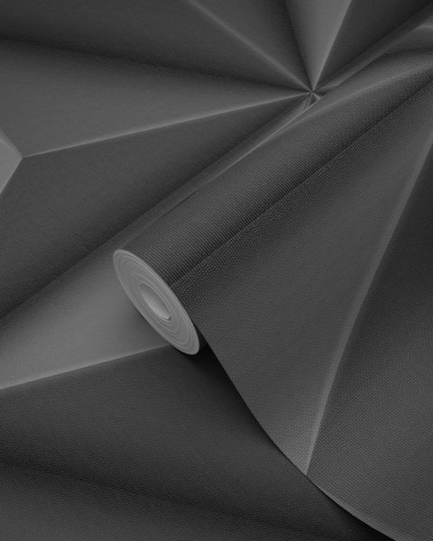 Origin Wallcoverings Tapete 3D-Muster Dunkelgrau - 53 cm x 10.05 m - 347816