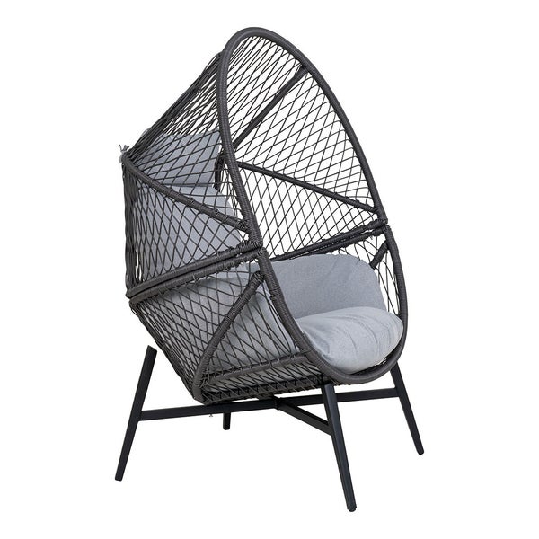 Rosario Sessel inkl. Sitzkissen Garten schwarz. 73 X 74 X 103 cm