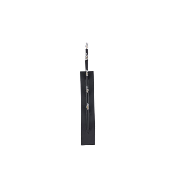 Åre Adventsleuchter elektrisch 9 Lichter schwarz. 64 X 9 X 64 cm