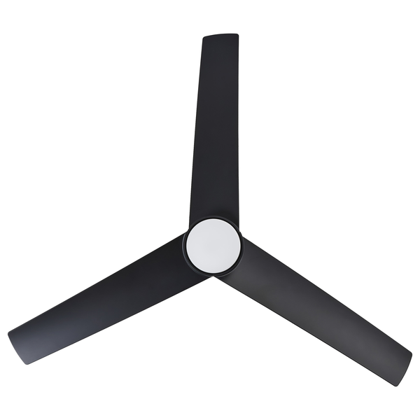 Deckenventilator mit Licht CANETE mit Fernbedienung LED Schwarz