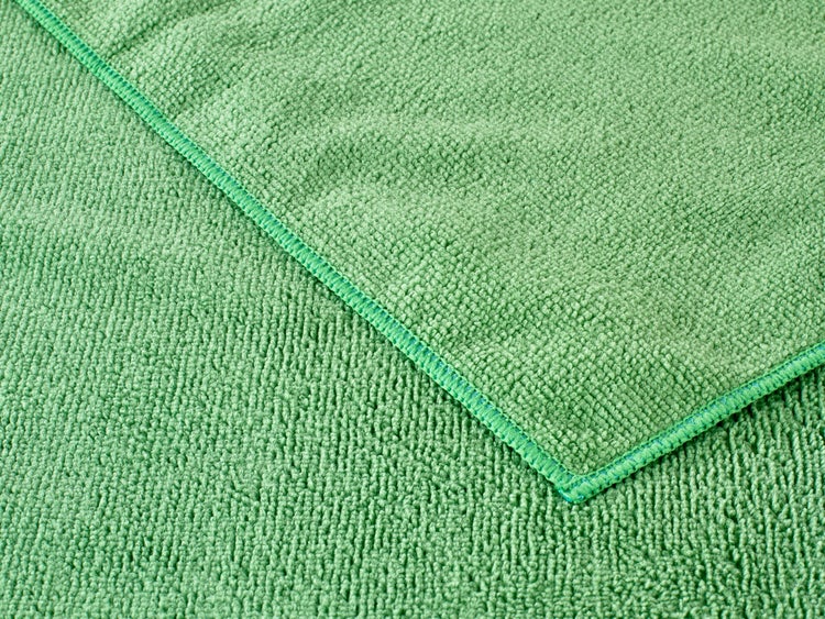 Grünes Mikrofasertuch