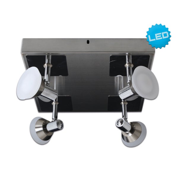 LED-Deckenleuchte mit vier Strahlern