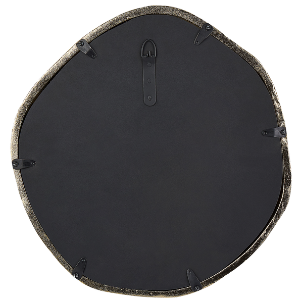 Rückseite eines Spiegels mit unregelmäßigem Rahmen