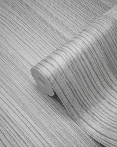 Origin Wallcoverings Tapete Streifenmuster Hellgrau - 53 cm x 10.05 m - 347235