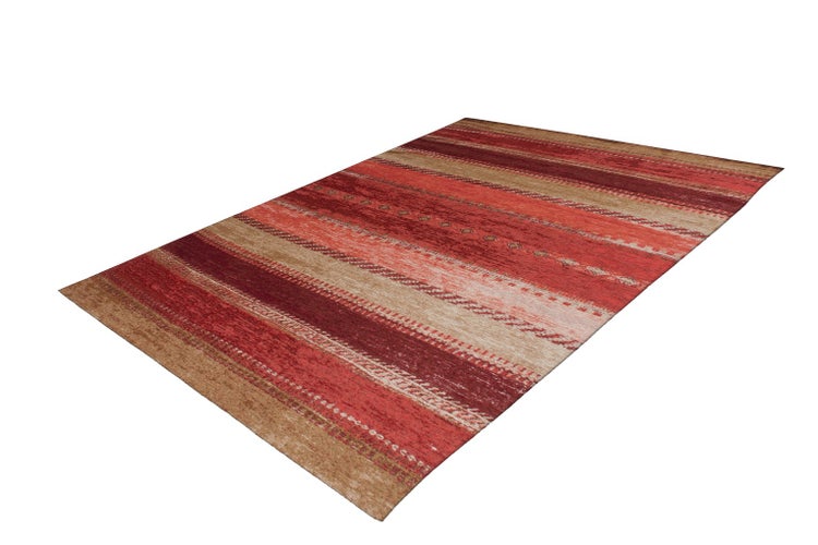 Flachflor Teppich Kiyomi Multi / Rot Modern 75 x 150 cm