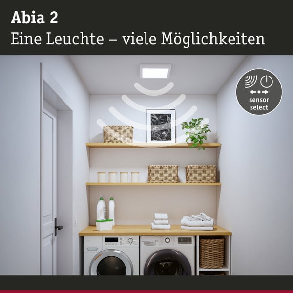 Quadratische LED Aufbauleuchte mit Abmessungen von 190 mal 190 mal 28 Millimeter inklusive 5 Jahre Garantie.