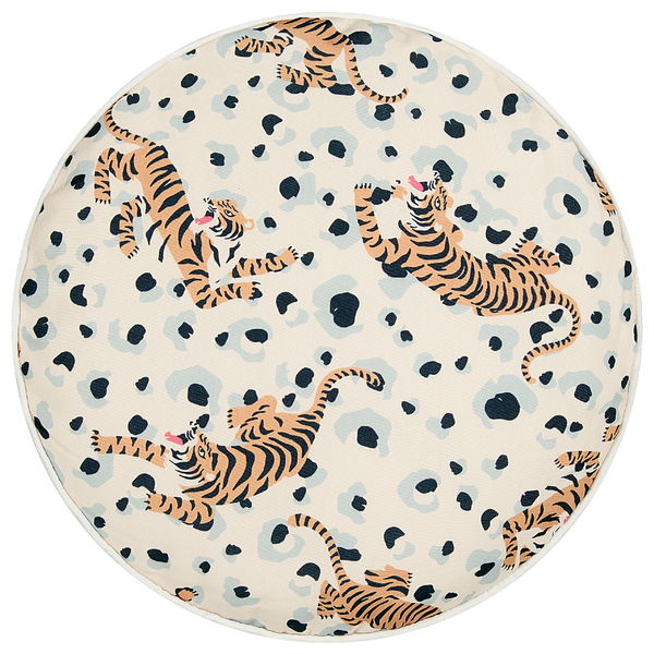 Gartenkissen 2er Set ARENZANO 40 x 40 cm Beige Tiermuster