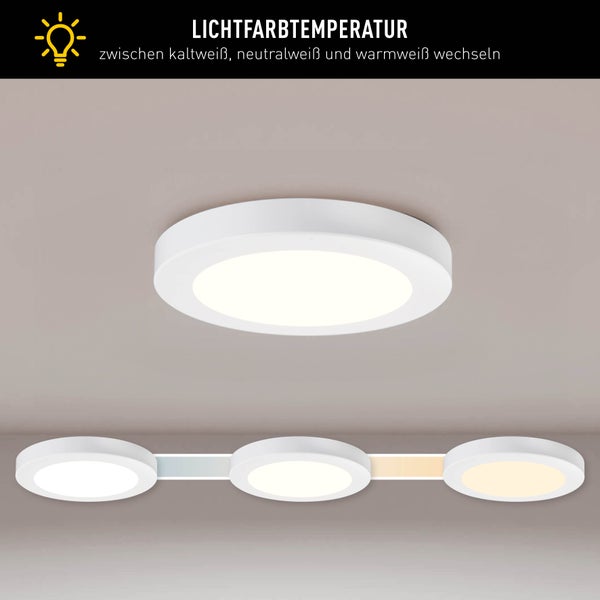 Deckenleuchte mit einstellbarer Lichtfarbtemperatur
