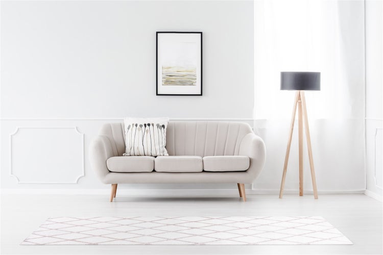 Kurzflor Teppich Splendora Weiß / Rosé Modern, Klassisch 80 x 250 cm