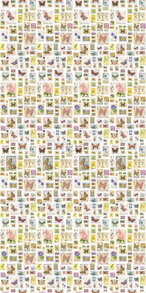 ESTAhome XXL-Vliestapete Briefmarken Mehrfarbig - 50 x 900 cm - 158109