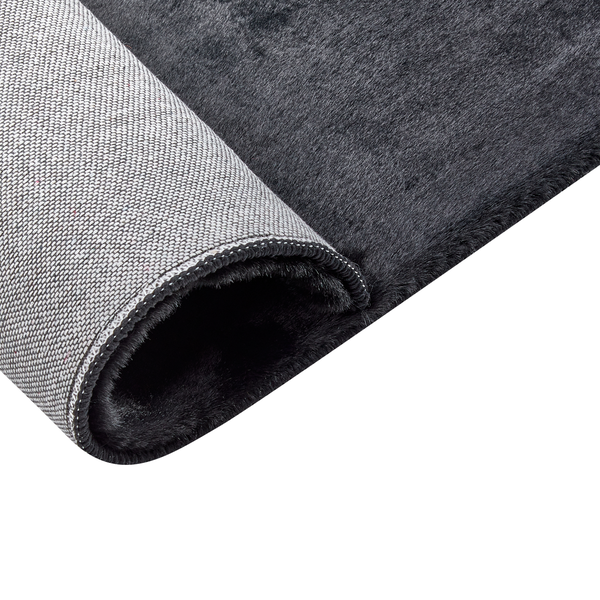 Kunstfellteppich MIRPUR Schwarz 80 x 150 cm