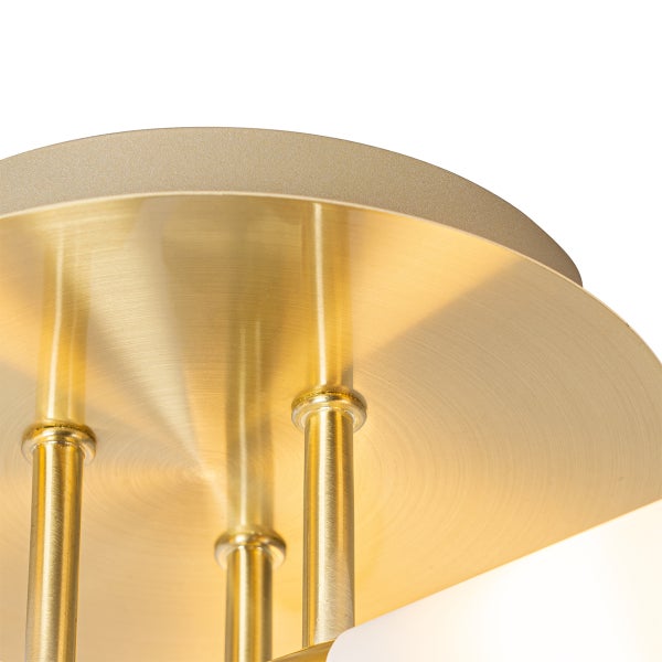 Moderne Badezimmer-Deckenleuchte Messing 3-flammig IP44 - Bath