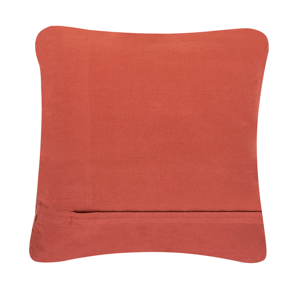 Dekokissen 2er Set AKKOY Baumwolle 45 x 45 cm Orange Geometrisches Muster