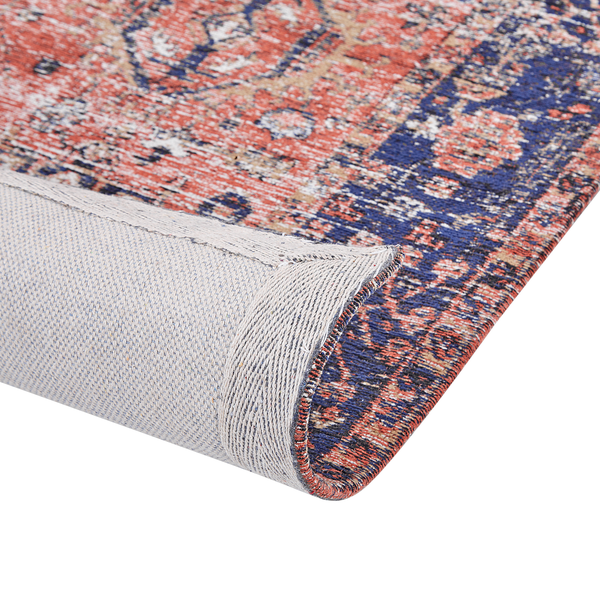 Teppich KURIN Rot 140 x 200 cm Baumwolle