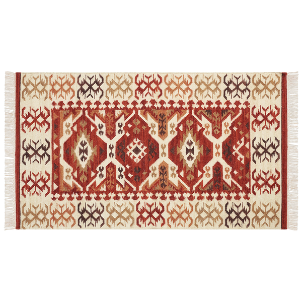 Teppich VOSKEVAZ Bunt 80 x 150 cm Wolle Kelim