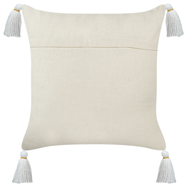 Dekokissen 2er Set AZALIA Baumwolle 45 x 45 cm Weiß Blumenmuster